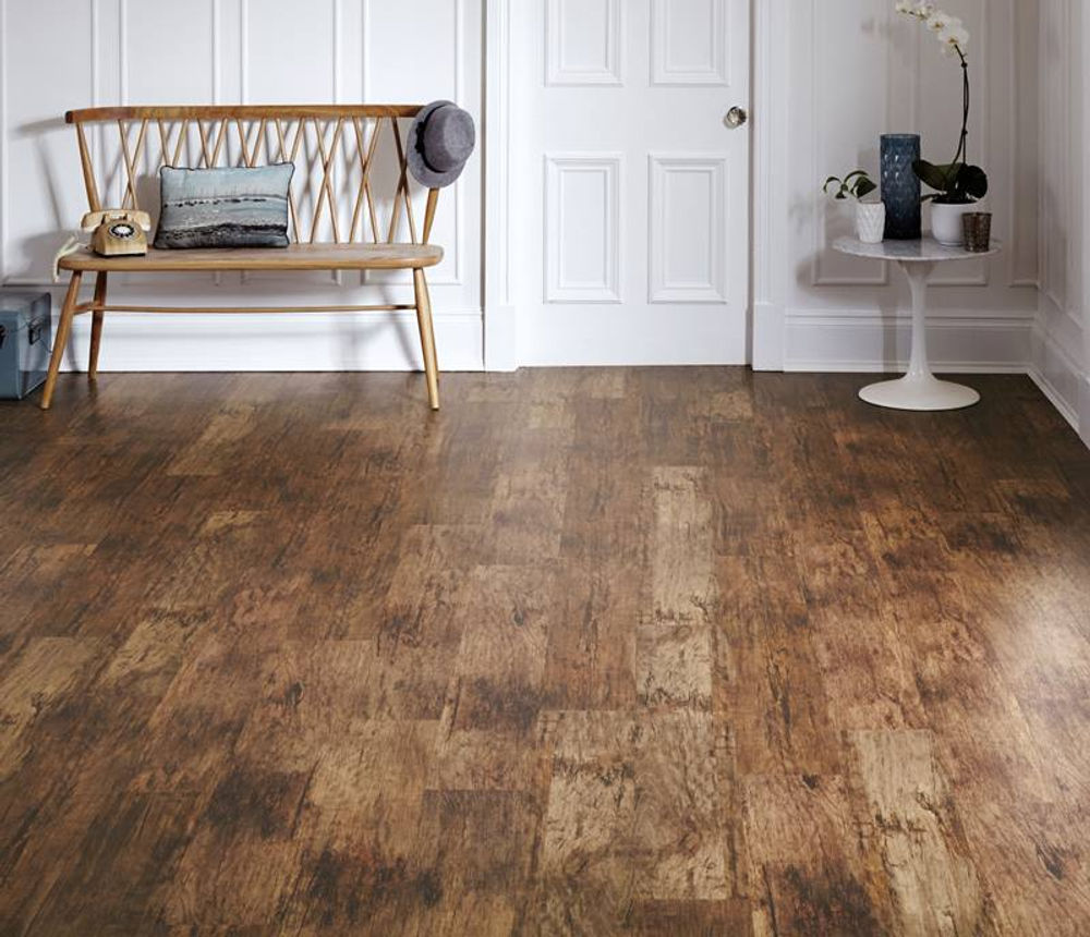 Vinyl flooring installation detail